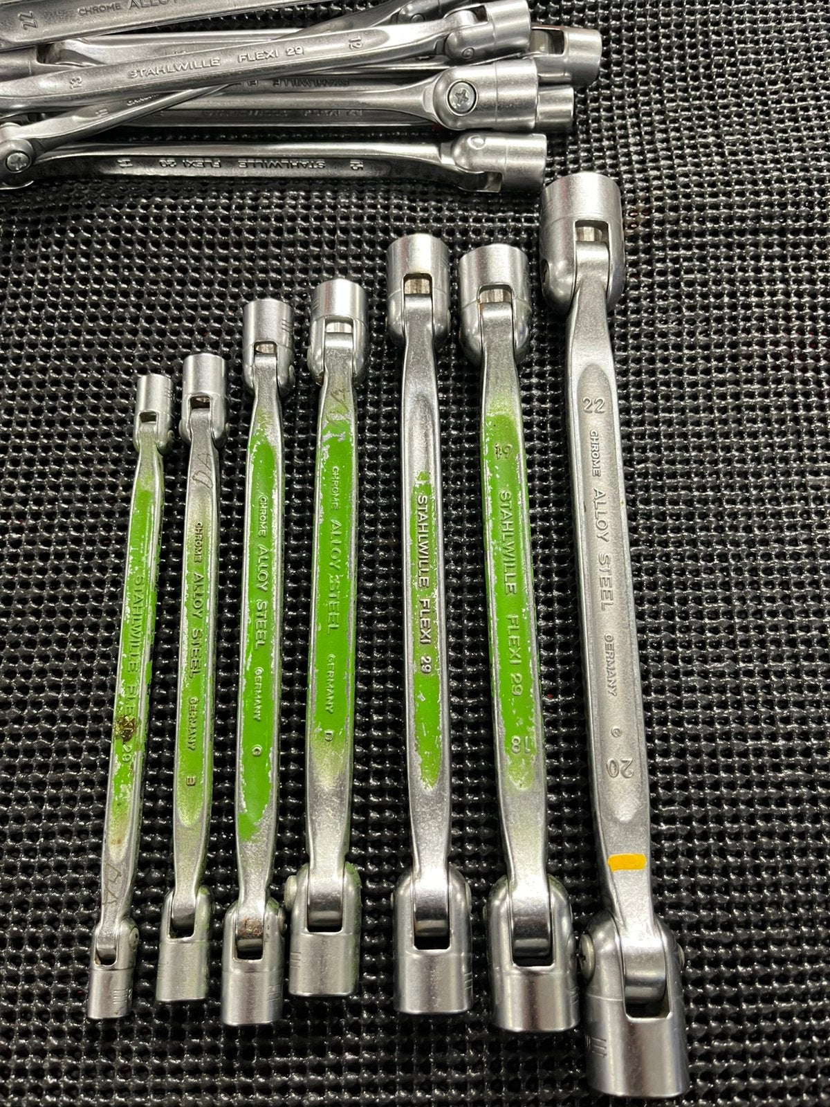 STAHLWILLE FLEXI 29 knik-ringsleutelset 8-delig, Ophalen, Zo goed als nieuw