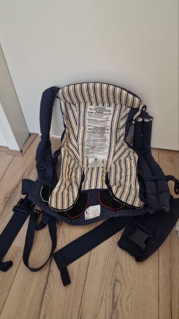 Ergobaby Omni 360 draagzak (cream pinstripe), Kinderen en Baby's, Gebruikt, Buik of Rug, Draagzak, Ophalen