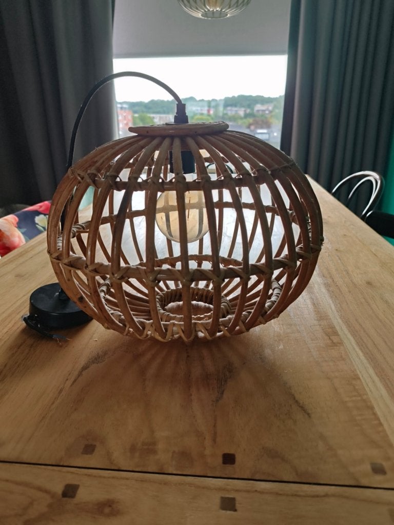 Bohemian hanglamp, Ophalen, Gebruikt, Natuurlijk materiaal, Bohemian
