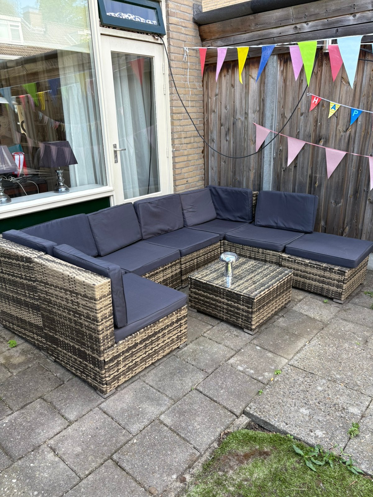 Loungeset, Tuin en Terras, Ophalen, Zo goed als nieuw