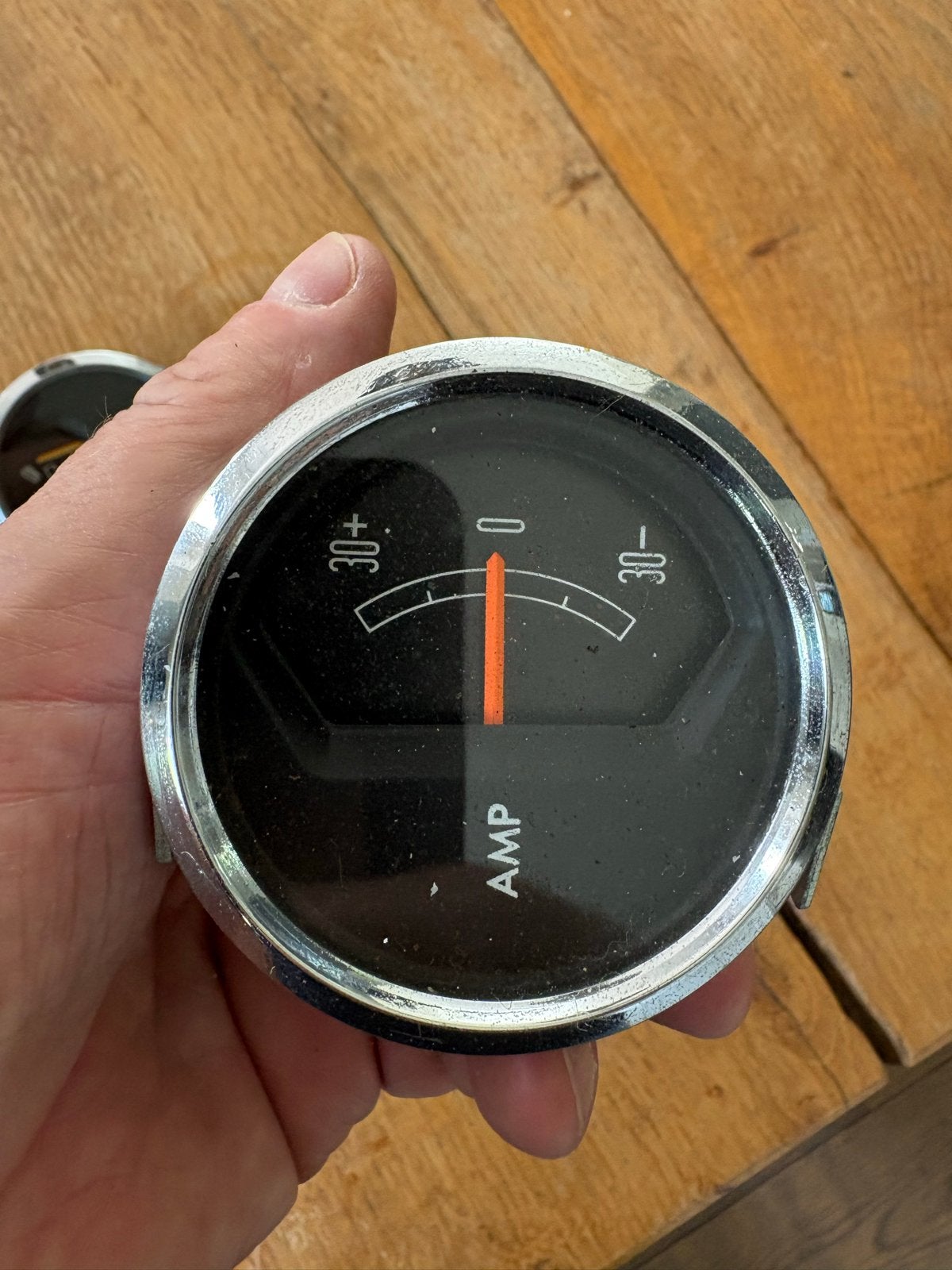 Vintage Ampere meter voor auto - Klassieke Amperemeter, Ophalen of Verzenden, Gebruikt, Universele onderdelen