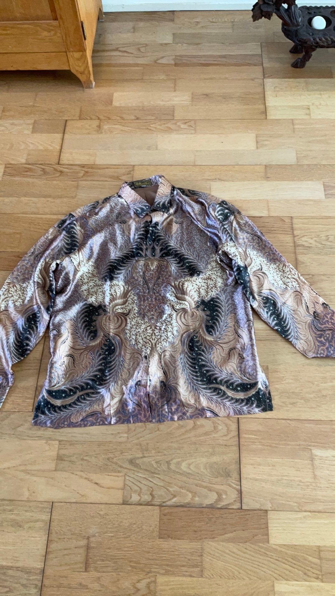 Batik uit Indonesië maat XL, Ophalen of Verzenden, Zo goed als nieuw, Halswijdte 43/44 (XL)