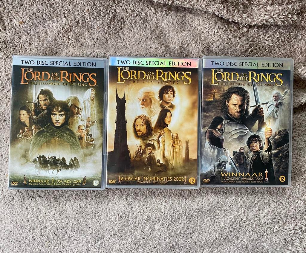 Lord Of The Rings DVD Set (Two Disc Special Edition), Ophalen of Verzenden, Gebruikt, Overige typen