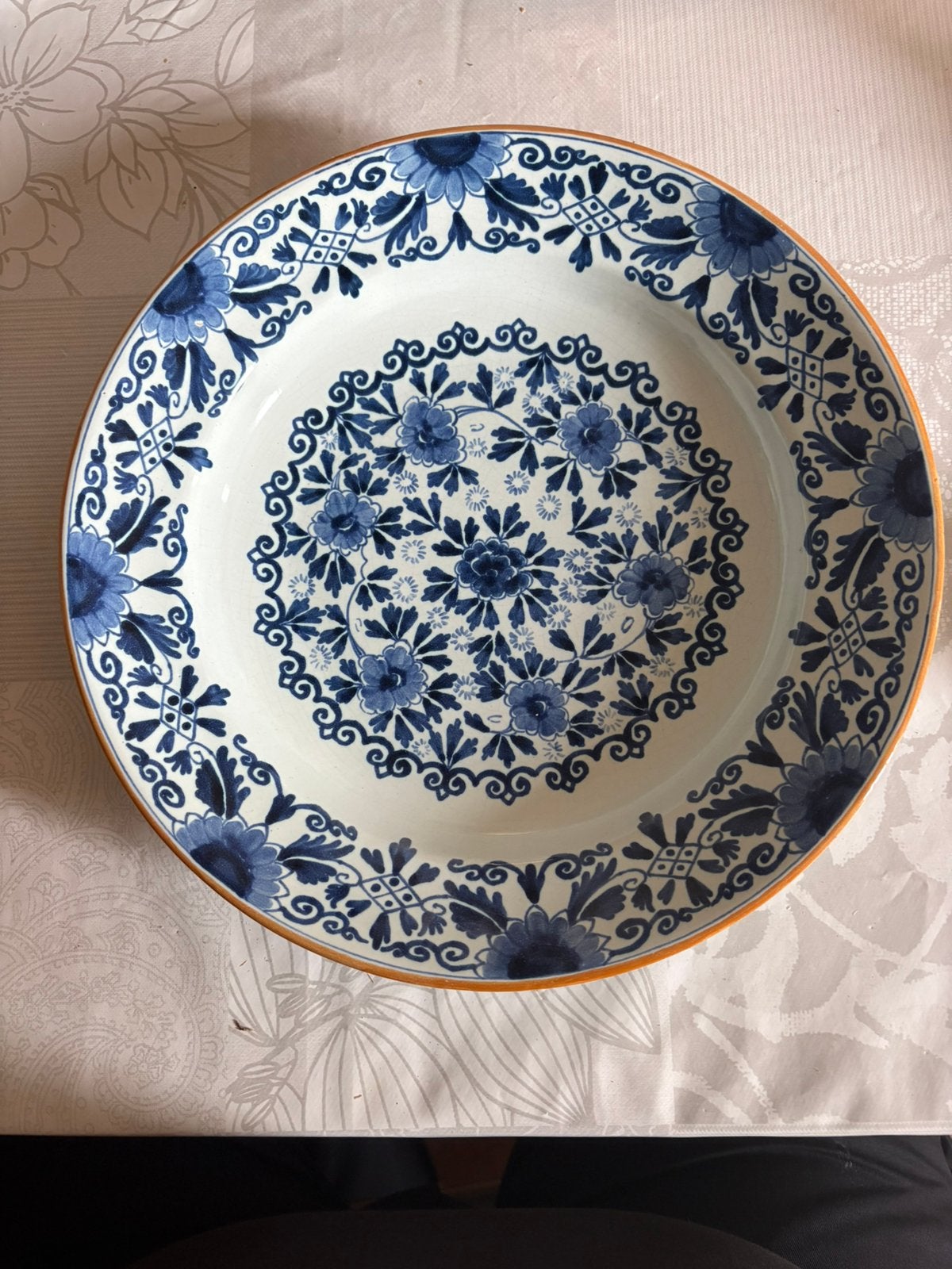 Delfs blauw bord, Ophalen of Verzenden