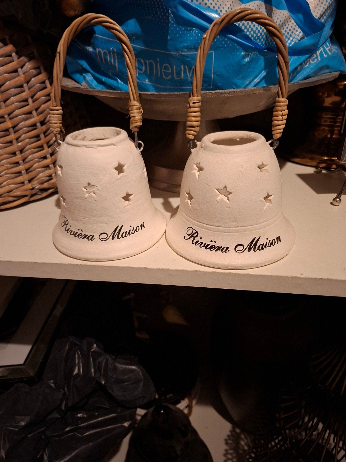 2 riviera maison kerstklokken, Ophalen of Verzenden