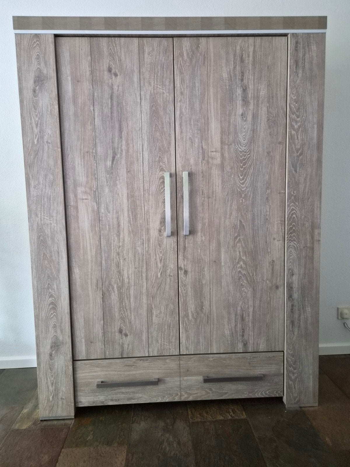 Barkast met planken en lades - Houtlook, Huis en Inrichting, Kasten | Buffetkasten, Ophalen, Gebruikt, 200 cm of meer, 150 tot 200 cm