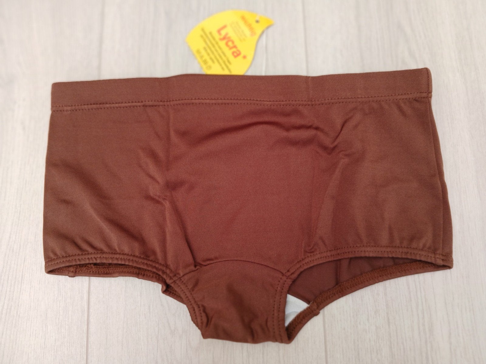 Nieuwe bruine Lycra zwembroek maat M/5, Ophalen of Verzenden, Maat 48/50 (M), Bruin, Zwemslip