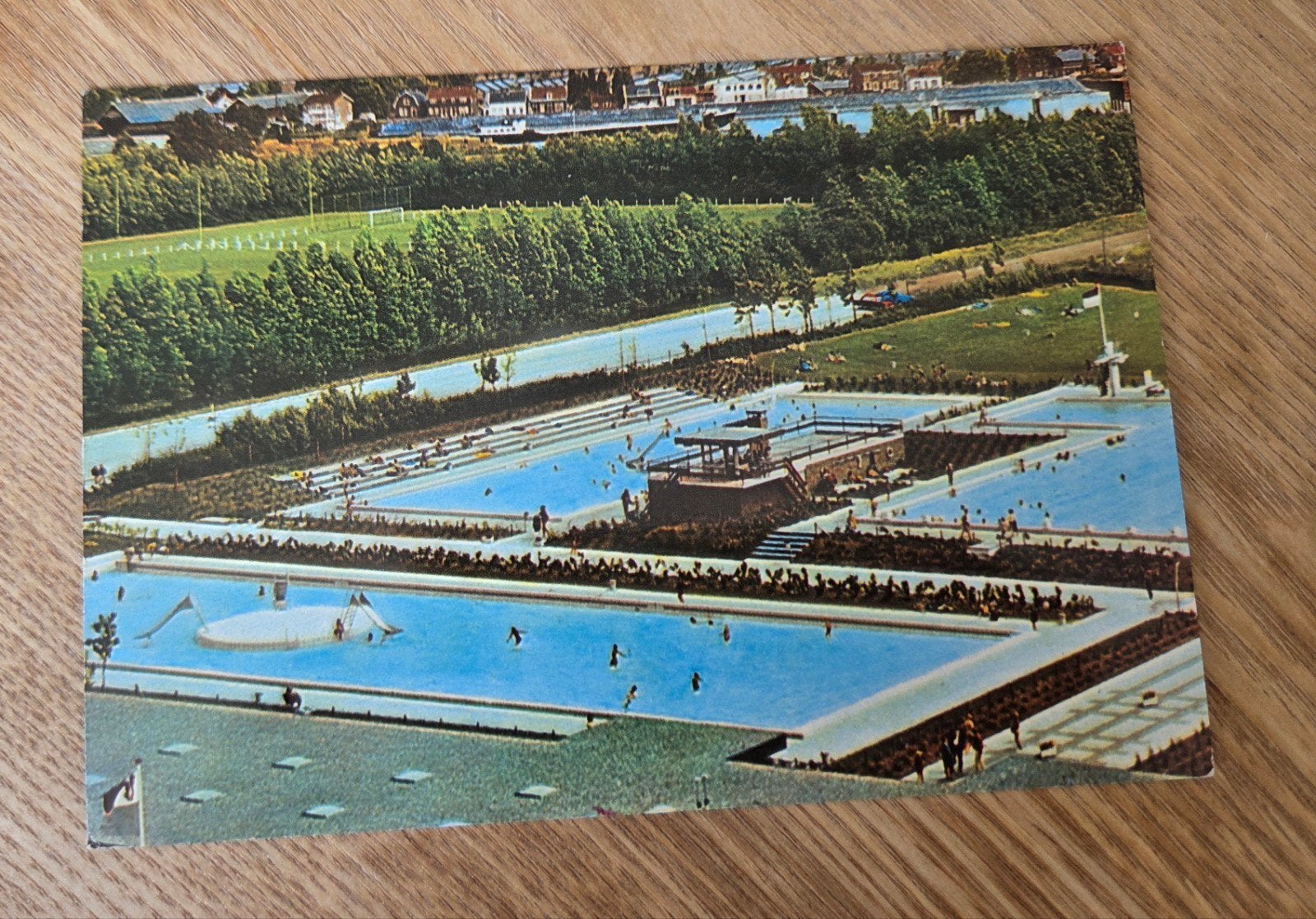 Capelle a/d IJssel, Zwembad 'De Blinkert', Verzamelen, Ansichtkaarten | Nederland, Verzenden, 1960 tot 1980, Ongelopen, Zuid-Holland