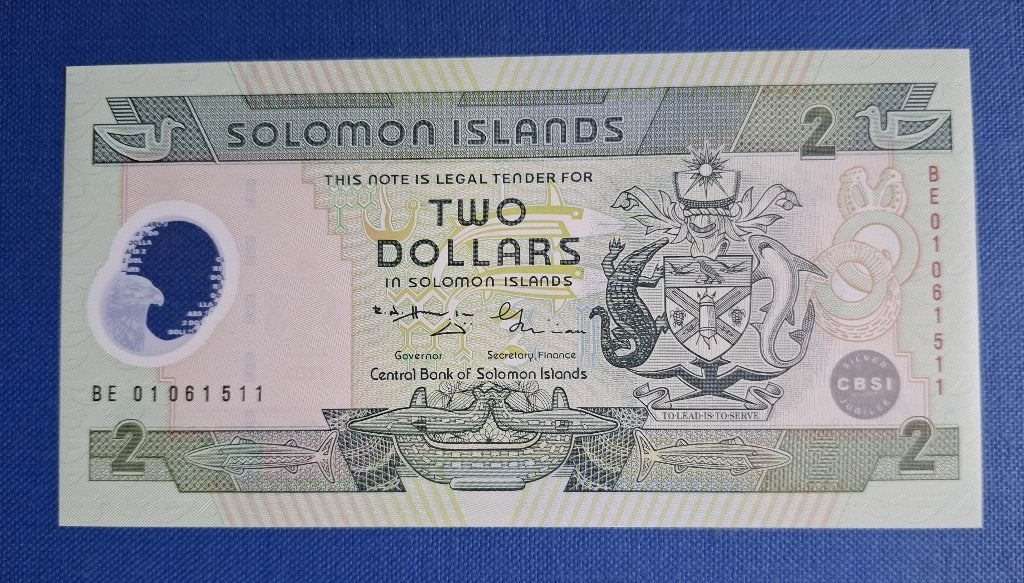 SOLOMON ISLANDS 5 dollars 2004, Ophalen of Verzenden, Los biljet