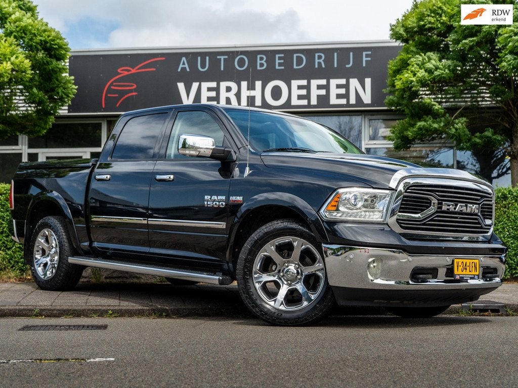 Dodge Ram 1500 5.7 V8 4x4 Crew Cab 5'7 Limited - STOEL / STU, Auto's, Automaat, Euro 5, 5654 cc, Zwart
