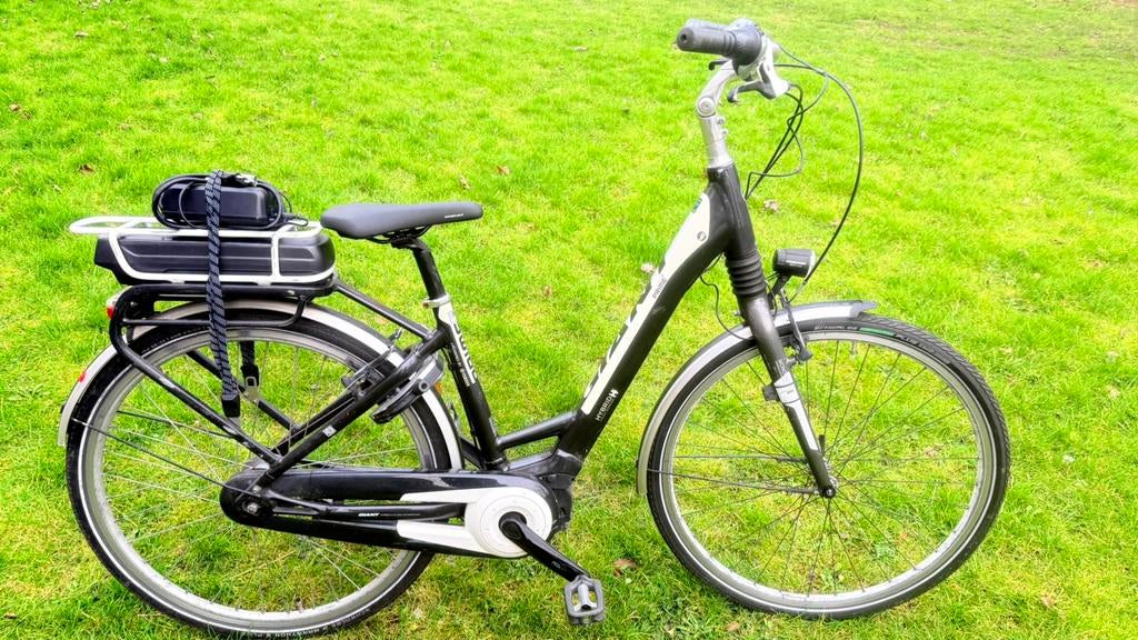 Nette goed werkende goede damesfiets E-bike Giant Prime 47cm, Ophalen, Gebruikt, Velgrem, 47 tot 50 cm