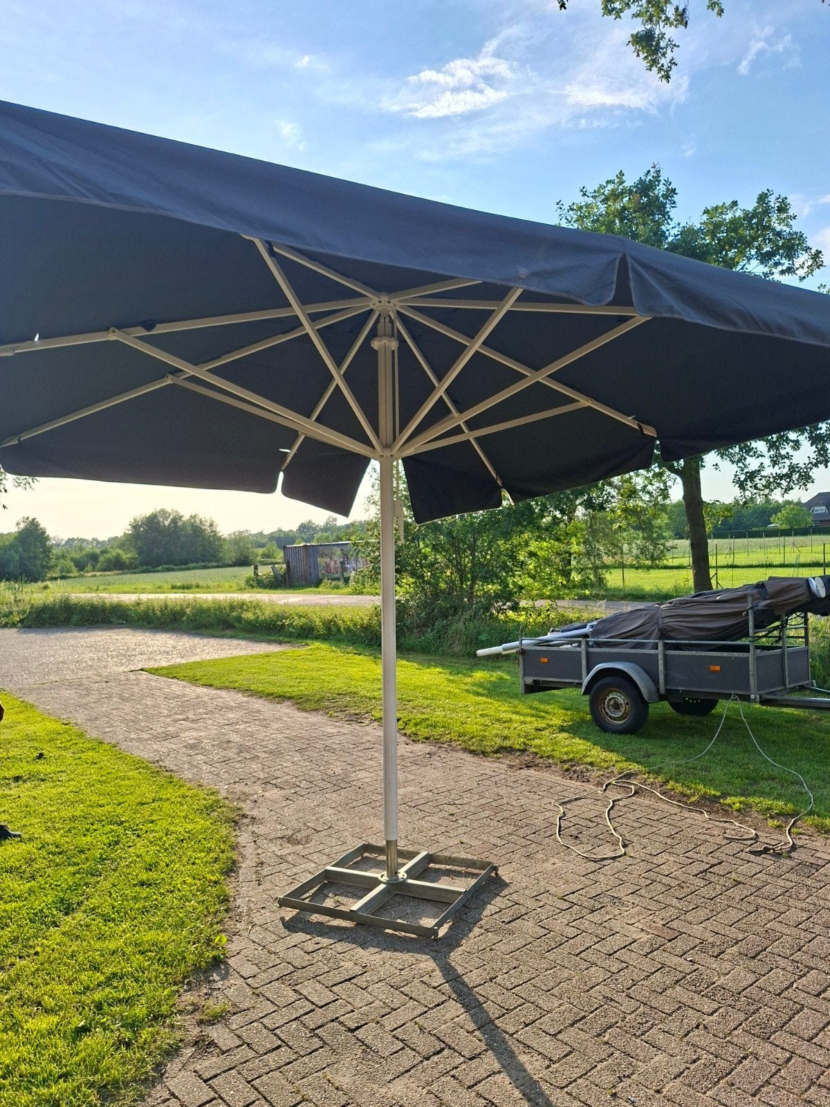 Horeca parasol, Ophalen, Gebruikt