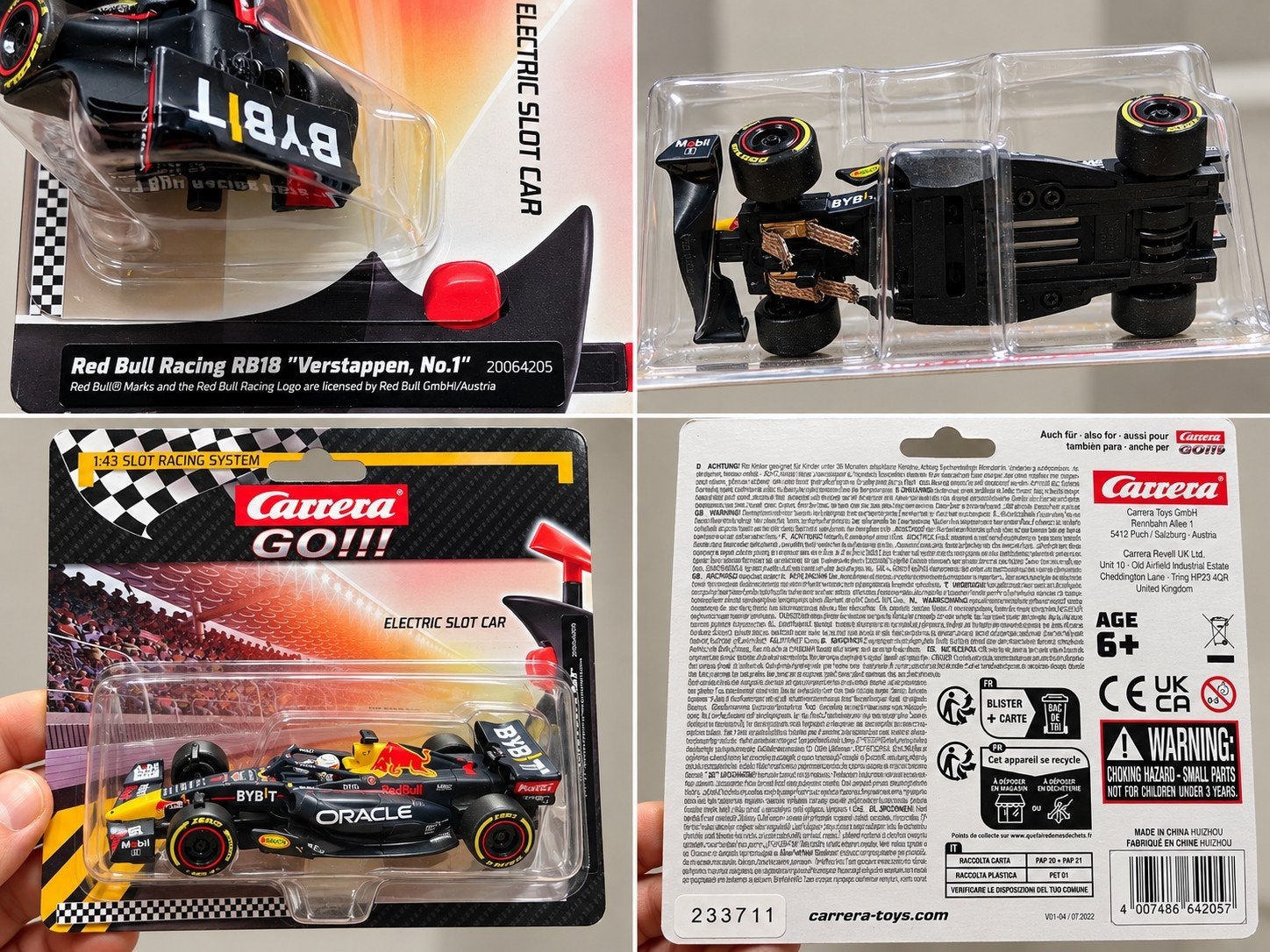 Carrera GO!!! Red Bull Racing RB18 "Verstappen, No.1 Slot Ca, Ophalen of Verzenden, Nieuw, Overige typen