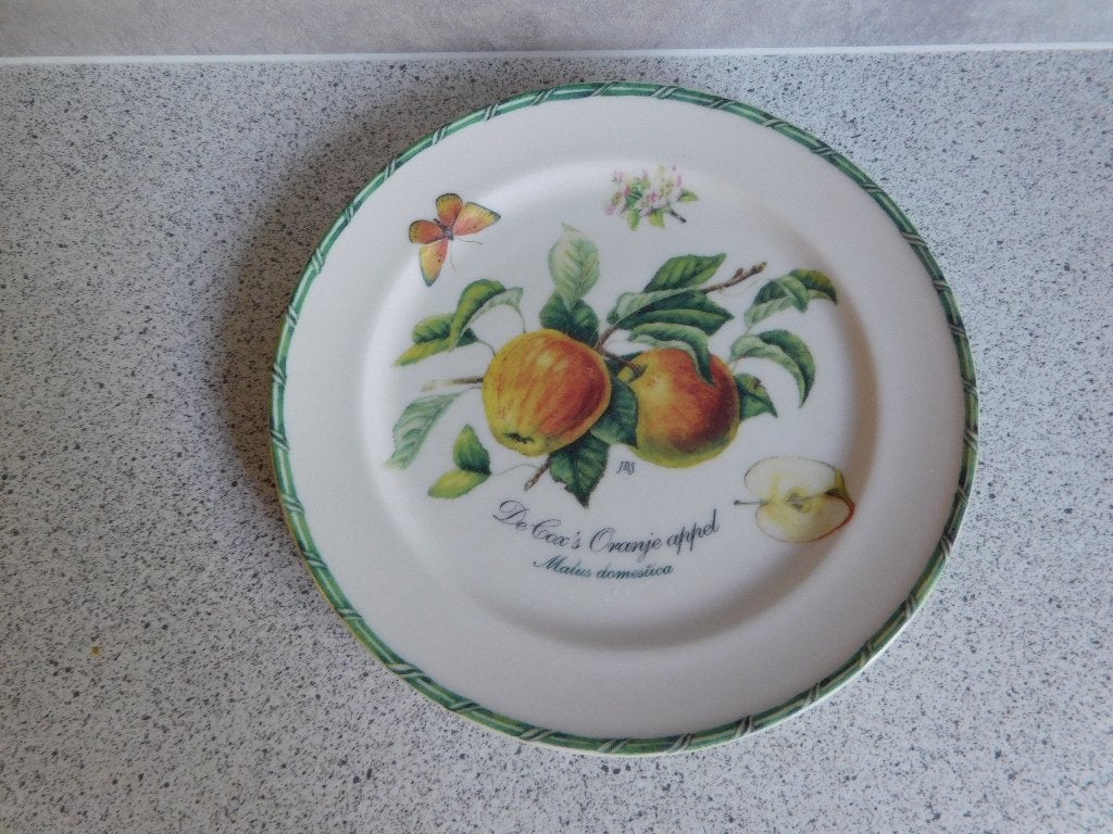 Bord 17,5 cm. Cox Oranje Botania Janneke Brinkman JBS, Ophalen of Verzenden, Zo goed als nieuw, Bord(en), Overige stijlen