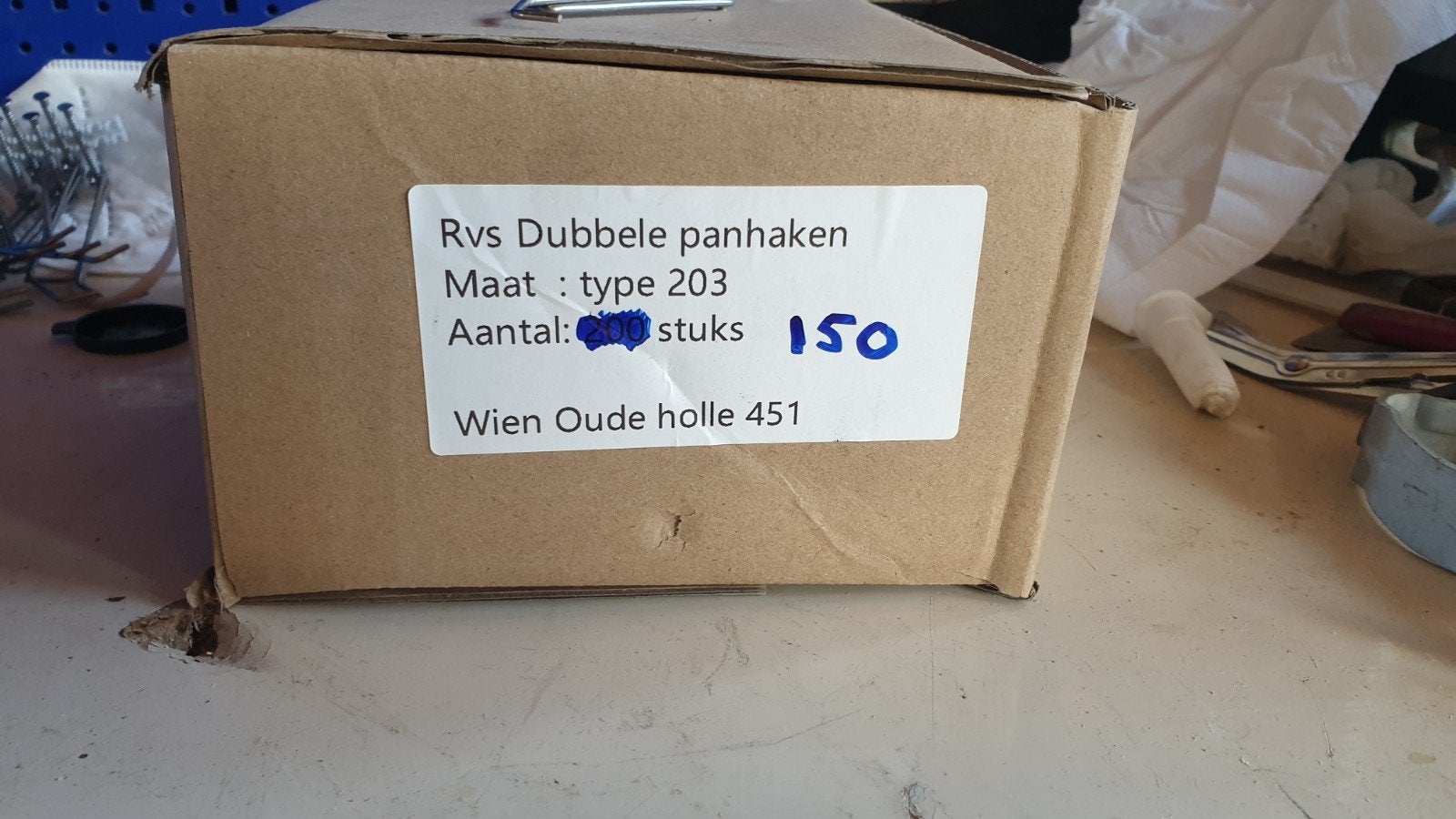 dubbele panhaak voor oude holle dakpannen. doos 150 stuks, Overige kleuren, Nieuw, Ophalen of Verzenden, 15 m² of meer