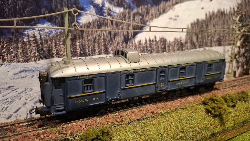 Lima H0 – 9301 – CIWL Oriënt Express Bagagerijtuig (25140) 2, Gebruikt, Gelijkstroom, Wagon, Ophalen of Verzenden