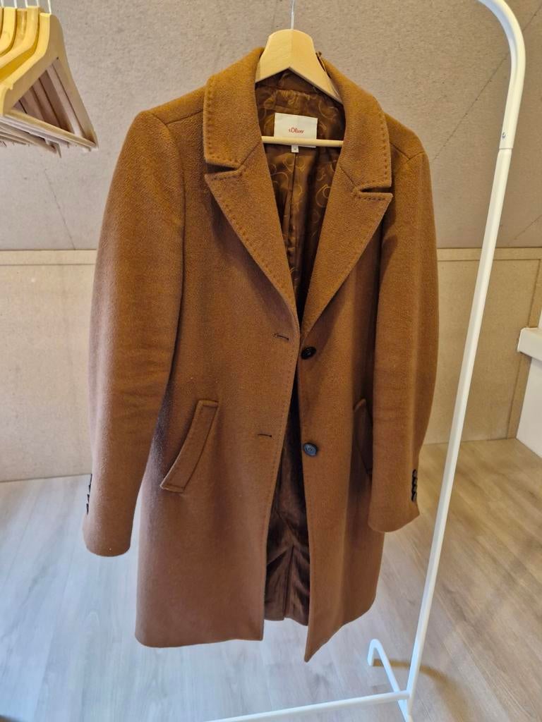Mantel bruin s. Oliver maat 38, Kleding | Dames, Jassen | Winter, Ophalen, Zo goed als nieuw, Maat 38/40 (M), Bruin
