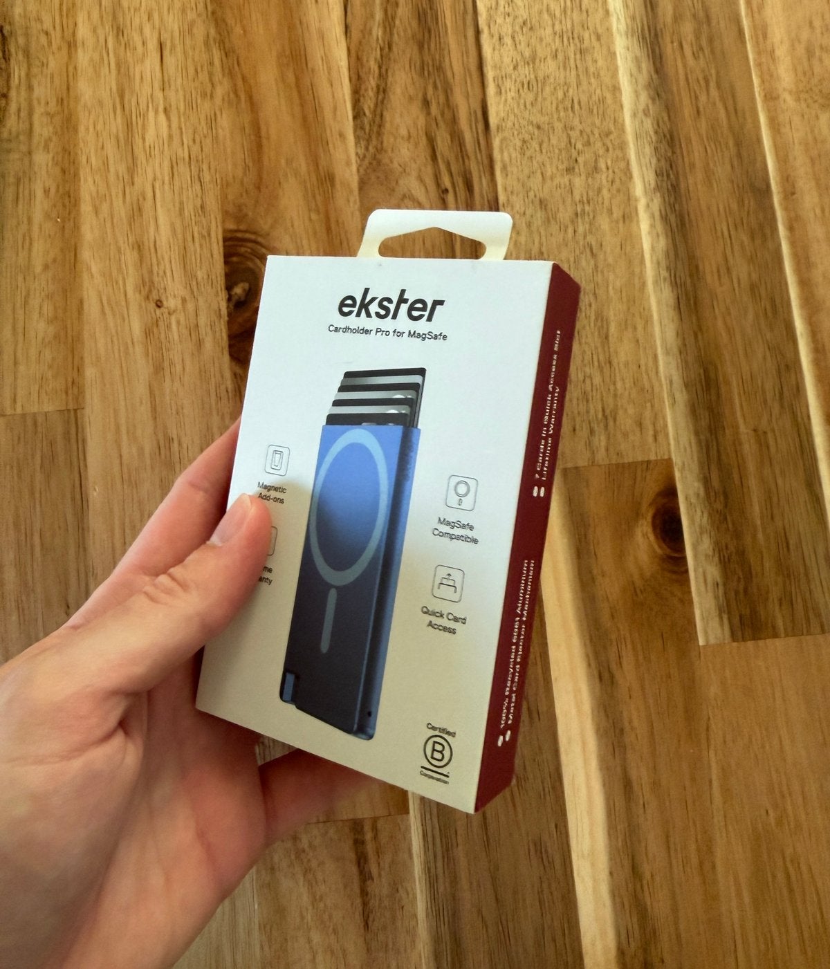 Ekster magsafe wallet cardholder pro, Ophalen of Verzenden, Zo goed als nieuw, Zwart