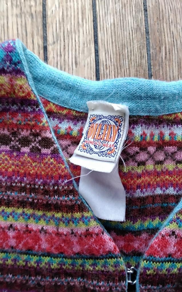 Oilily wollen vintage folklore vestje maat 36, Ophalen of Verzenden, Zo goed als nieuw, Maat 36 (S)