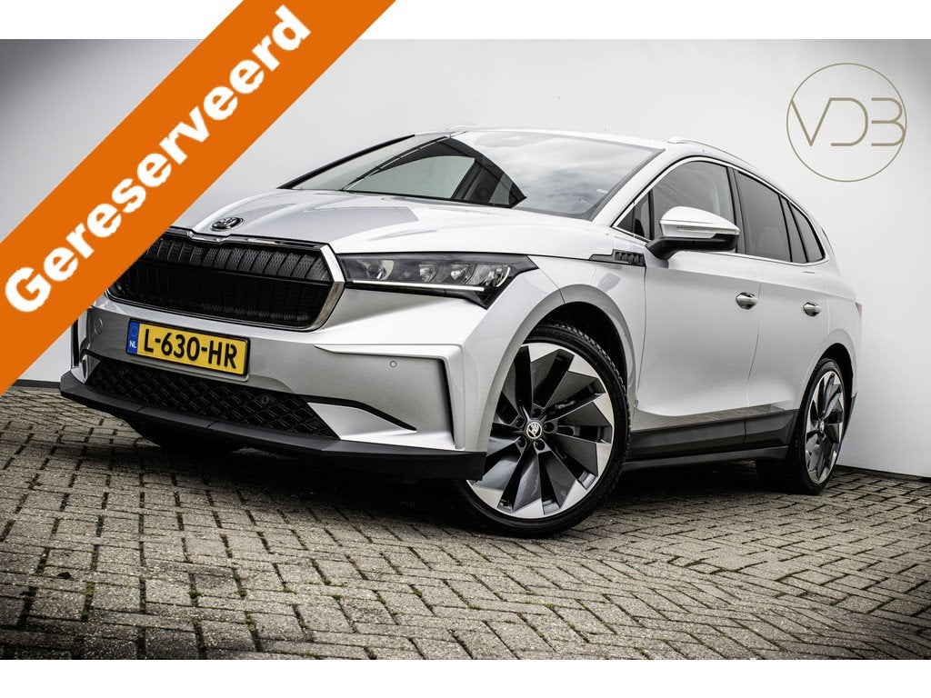 Skoda Enyaq iV 80 204pk SOH 93% Trekhaak Origineel NL 1e Eig, Gebruikt, Origineel Nederlands, 204 pk, Parkeersensor