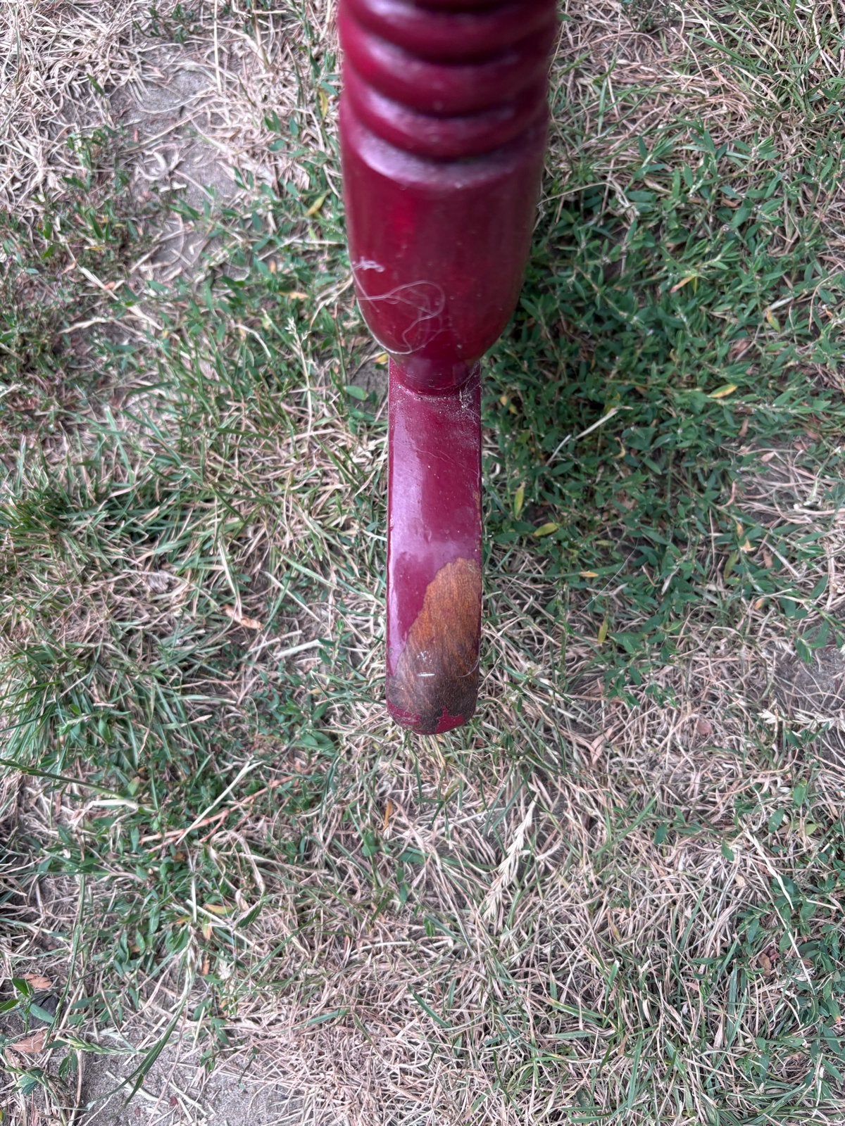 Vintage Rode Houten Schommelstoel - Gebruikt, Ophalen, Gebruikt, Eén, Rood
