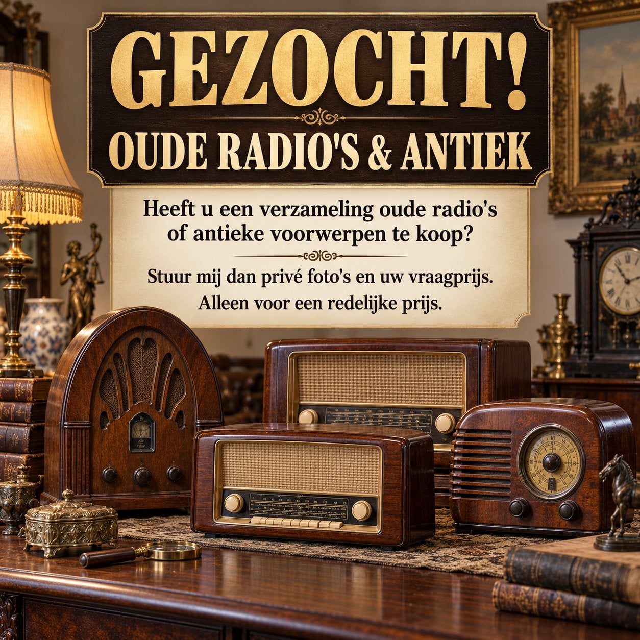 oude radio’s en antiek, Ophalen of Verzenden