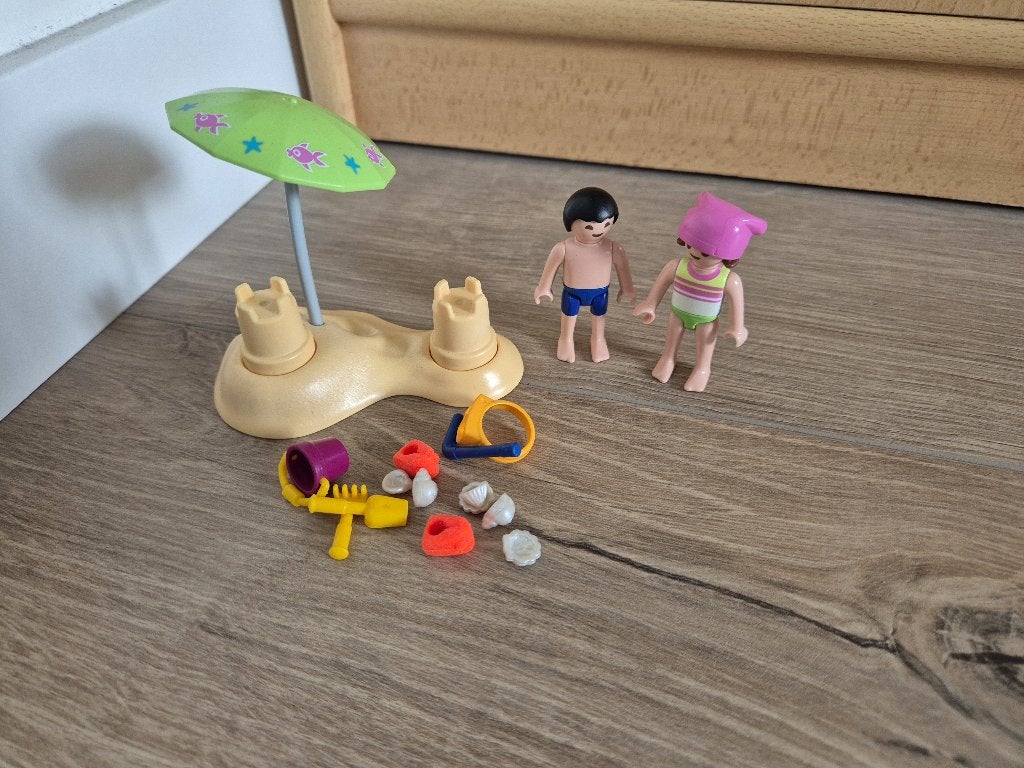 Playmobil 71581 Kinderen met zandkasteel, Gebruikt, Complete set, Ophalen of Verzenden, City life