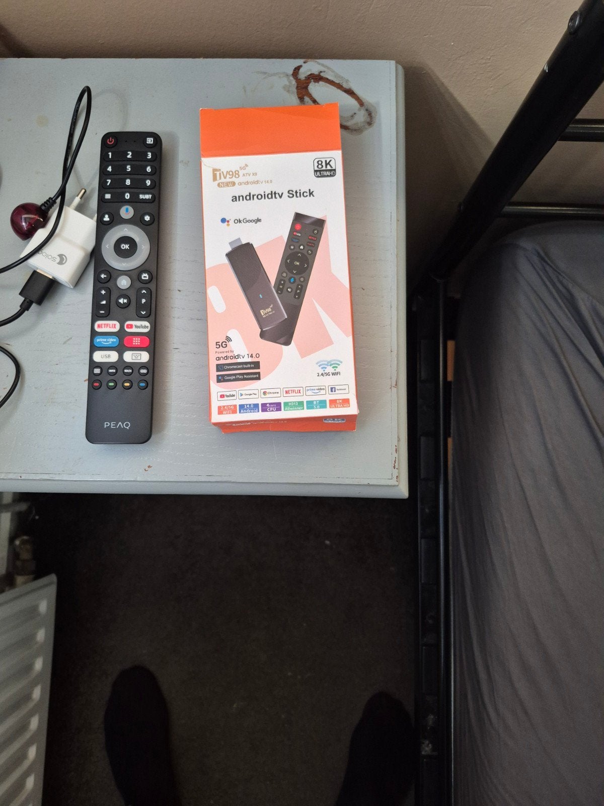 Android TV Stick 8K Ultra HD - Smart TV-ervaring, Ophalen of Verzenden, Zo goed als nieuw, HDMI