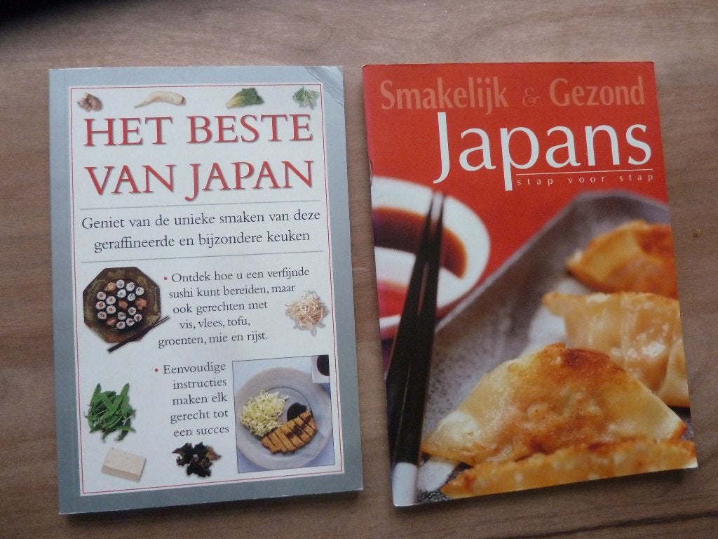 Twee Japanse kookboeken voor E. 0,75 per stuk., Ophalen of Verzenden, Gelezen, Azië en Oosters