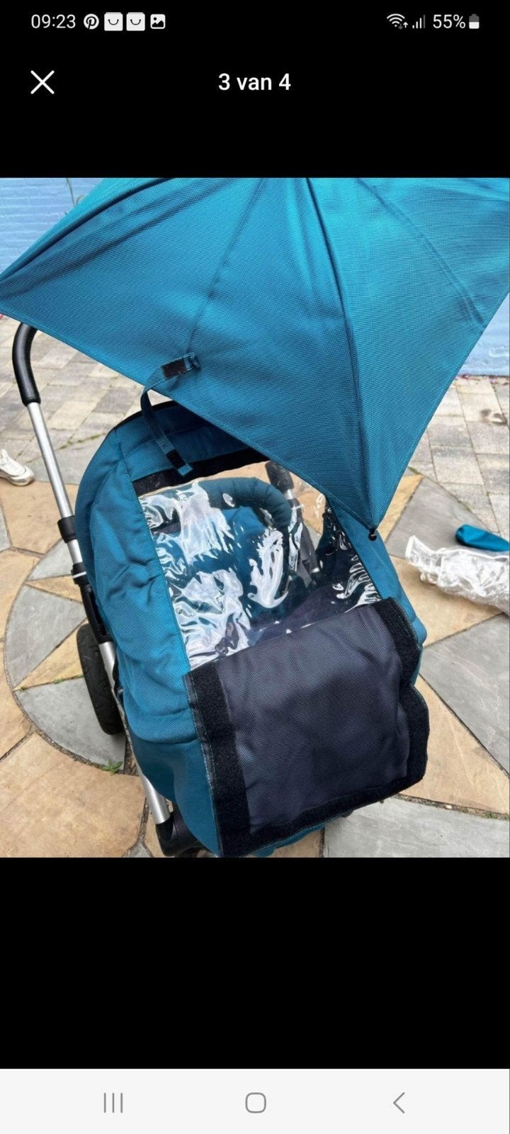 Mutsy Combiwagen met Reiswieg en Parasol, Ophalen, Gebruikt, Mutsy, Met reiswieg