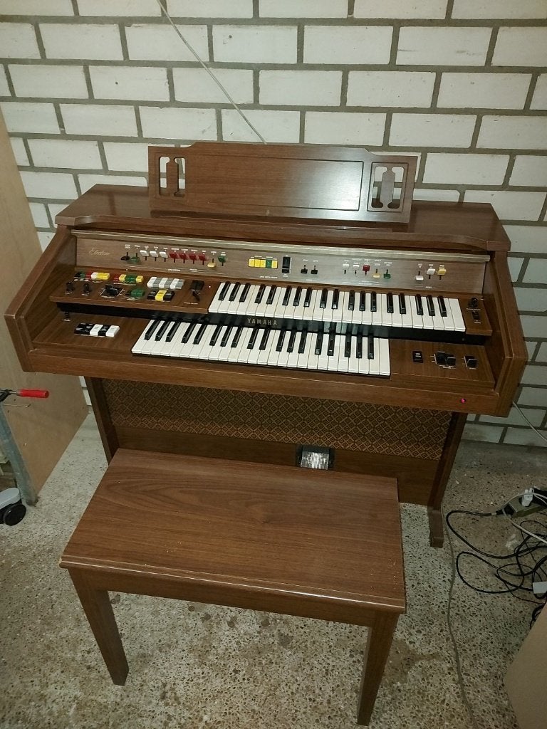Yamaha Electone B-55N, vintage, reparatieproject, Muziek en Instrumenten, Orgels, Ophalen, Gebruikt, 2 klavieren, Orgel