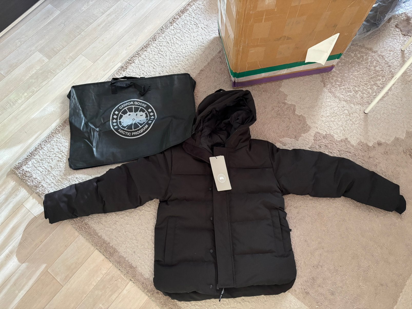 Canada goose macmillan winterjassen, Kleding | Heren, Jassen | Winter, Ophalen of Verzenden, Nieuw, Maat 48/50 (M), Zwart