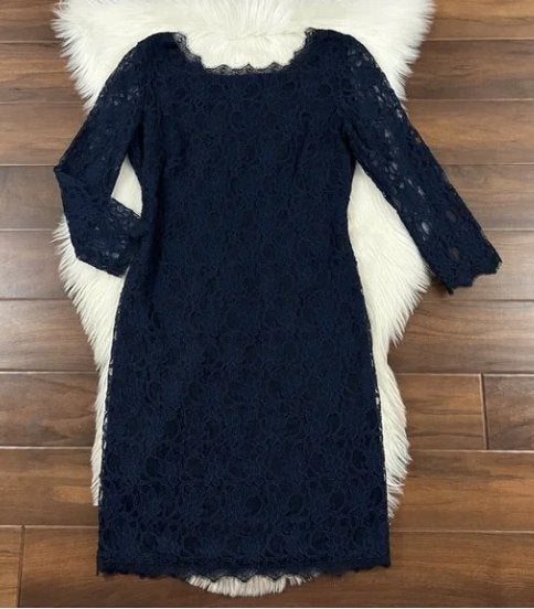 Joseph Ribkoff elegante blauw kanten chique jurk mt 42, Kleding | Dames, Blauw, ., Maat 42/44 (L), Joseph Ribkoff