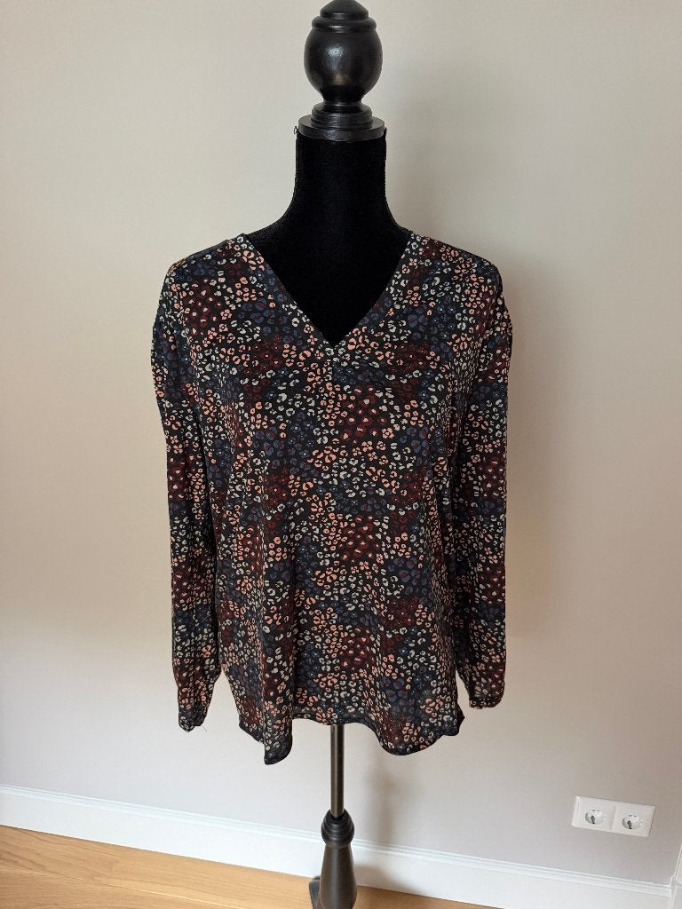 Blouse maat M print, Hema, Ophalen, Zo goed als nieuw, Maat 38/40 (M)
