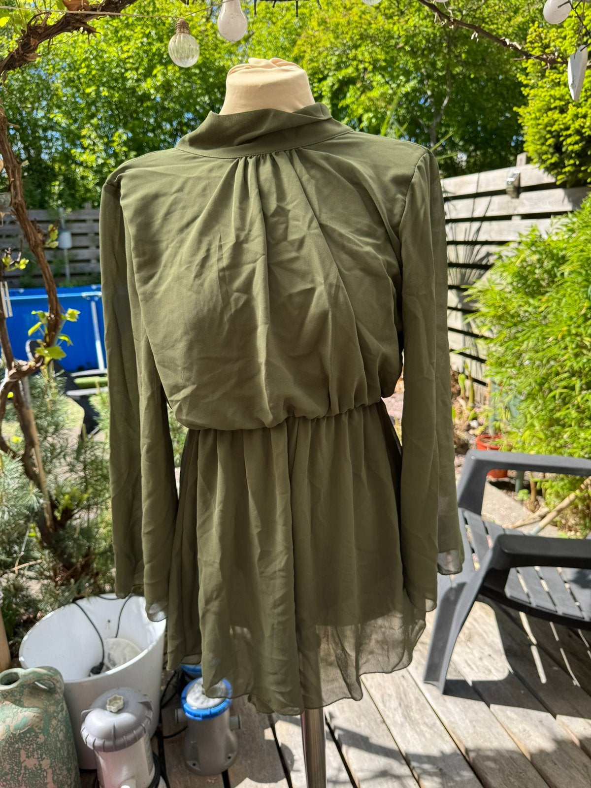 Jumpsuit groen maat S, Ophalen of Verzenden, Zo goed als nieuw, Regenjas