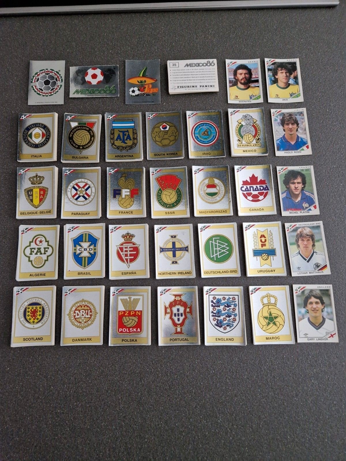 Panini WK Mexico 86 - Complete Losse Set Stickers/Plaatjes, Ophalen of Verzenden