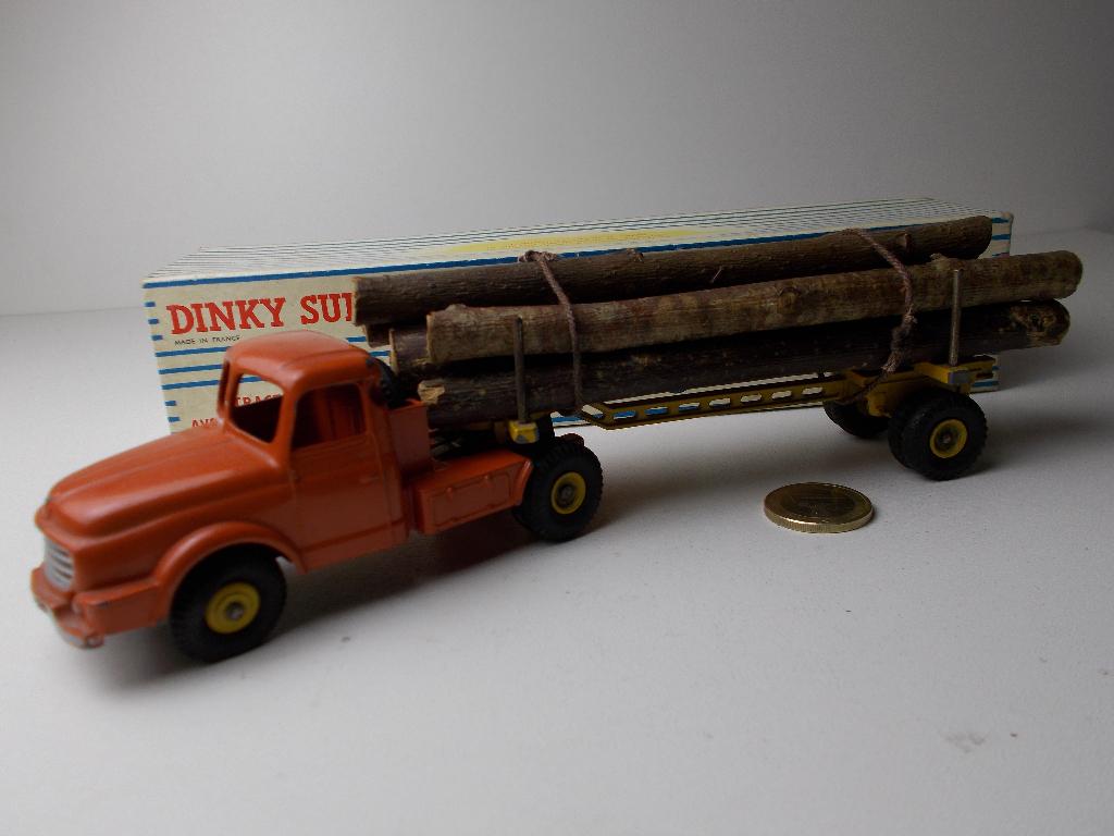 1955 Dinky SuperToys 36A WILLEME + REAL WOOD LOAD +DOOS! (B), Ophalen of Verzenden, Zo goed als nieuw, Bus of Vrachtwagen, Dinky Toys