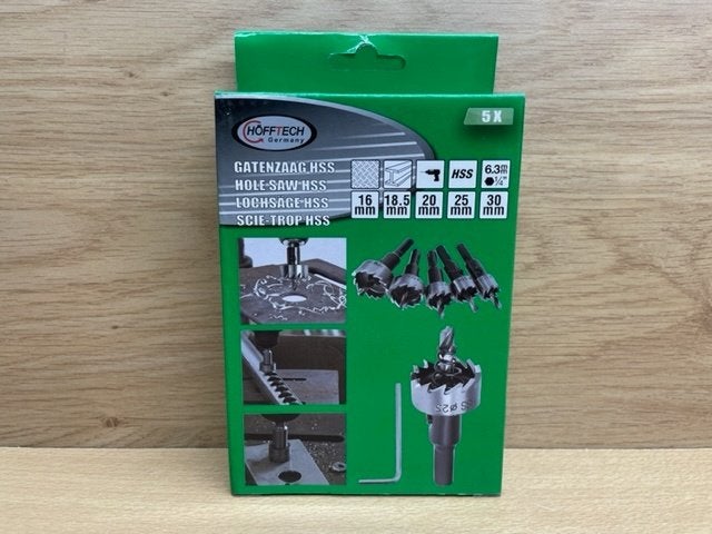 Gatenzaag set HSS 16-30mm profi 5 dlg., Hobby en Vrije tijd, Eddiys, Espel, Gereedschap of Toebehoren, Nieuw