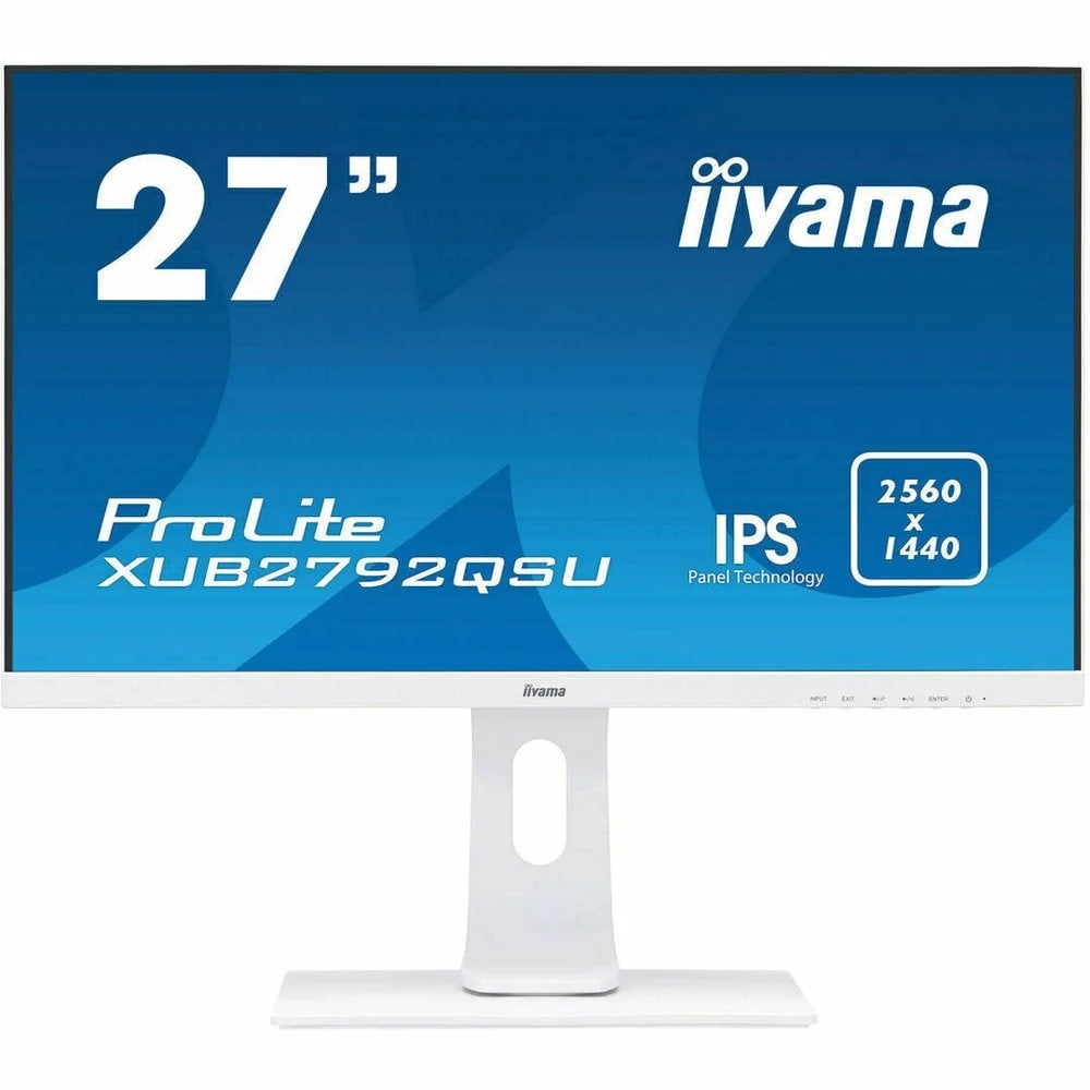 iiyama ProLite XUB2792QSU-W1 27 inch QHD Monitor - wit, Ophalen, Gebruikt, In hoogte verstelbaar, DisplayPort