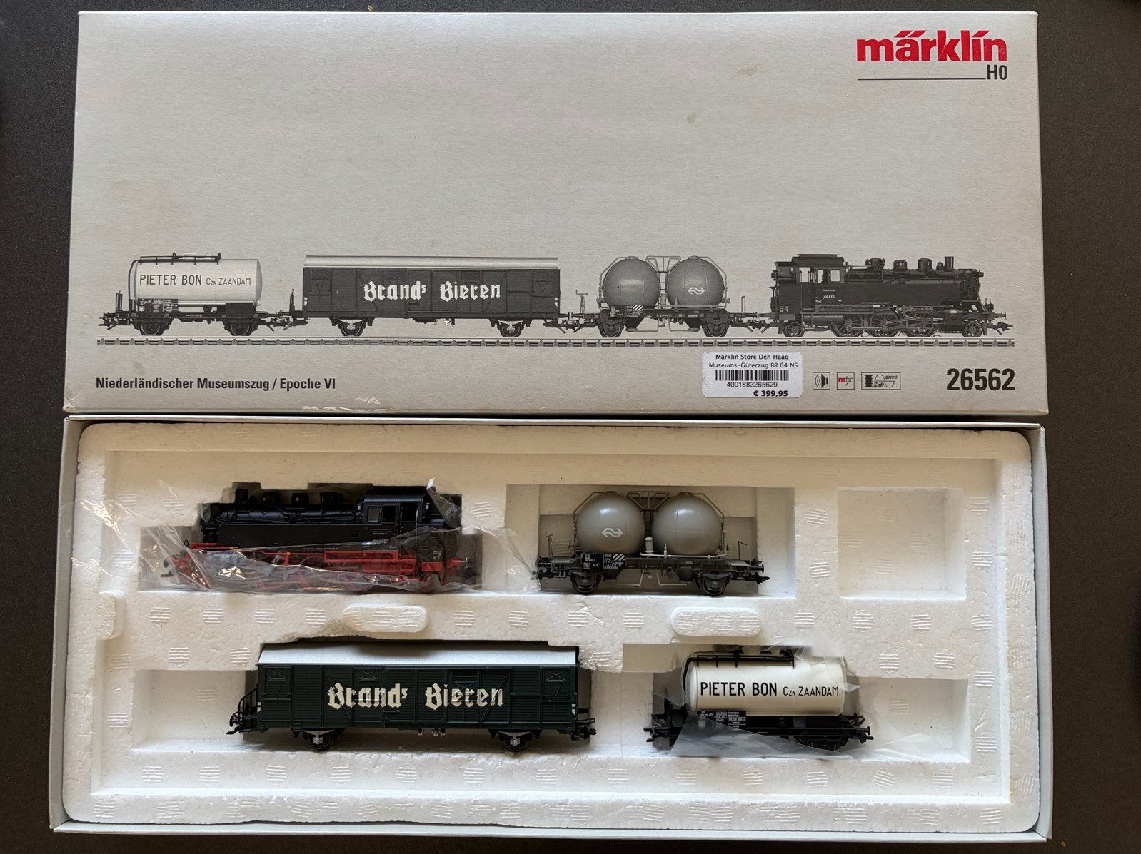 Märklin H0 26562 Nederlandse VSM Museumzug Epoche VI, Hobby en Vrije tijd, Modeltreinen | H0, Gebruikt, Treinset, Wisselstroom
