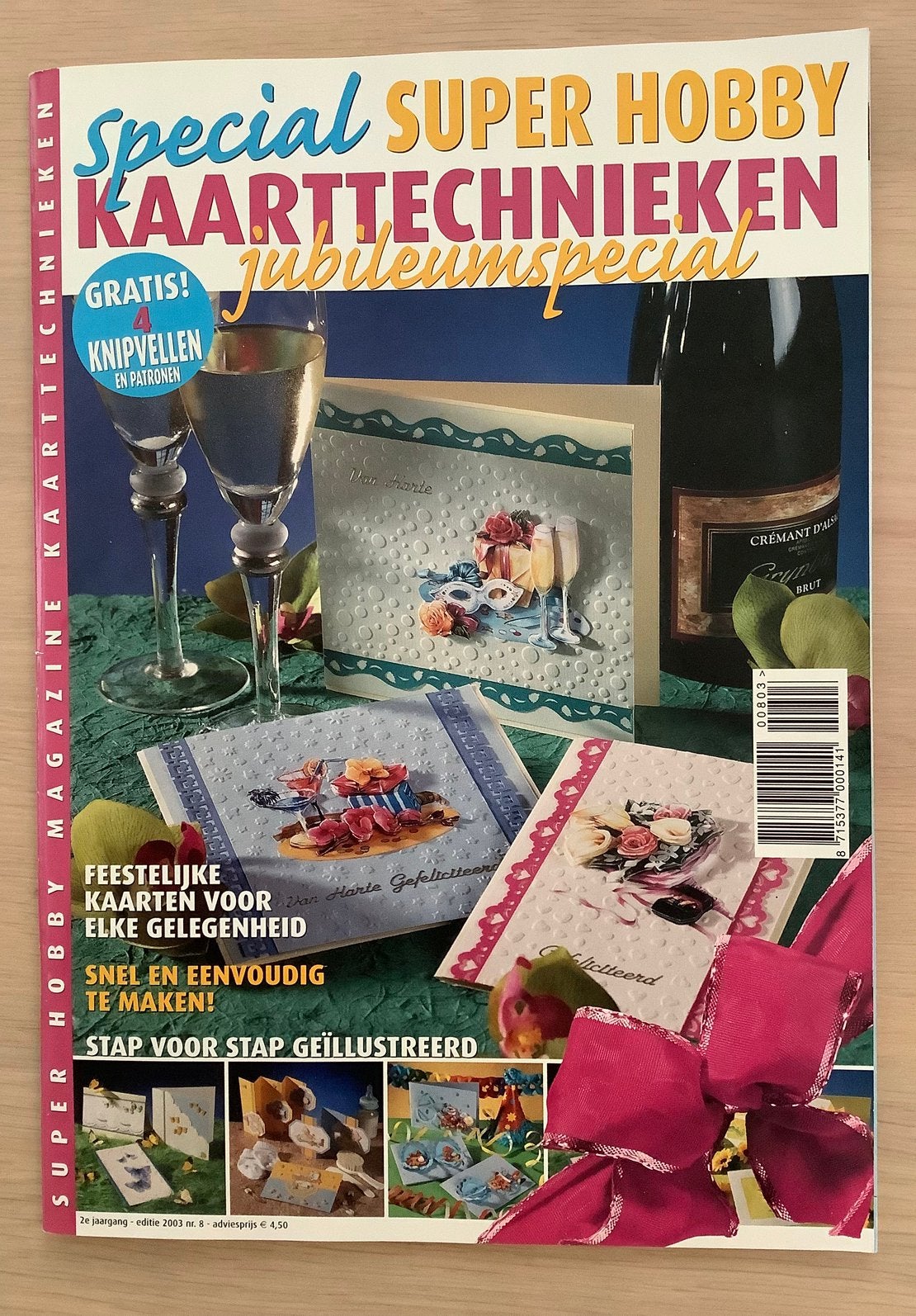 Jubileumspecial - Kaarttechnieken met knipvellen en patronen, Hobby en Vrije tijd, Ophalen of Verzenden, Overige thema's, Overige typen