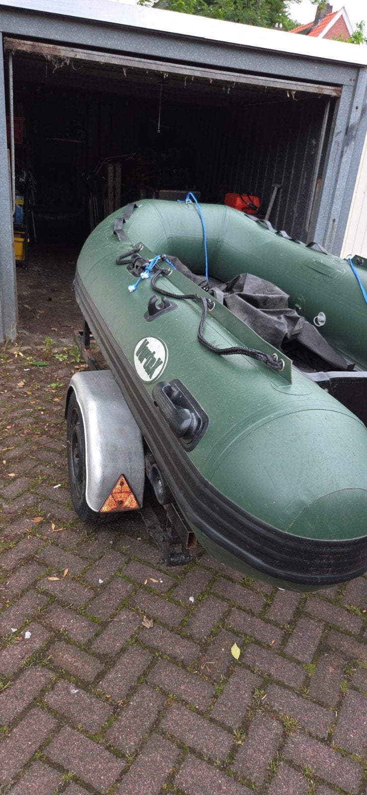 Vortex de Luxe 285 rubberboot met trailer en accessoires, Ophalen, Zo goed als nieuw
