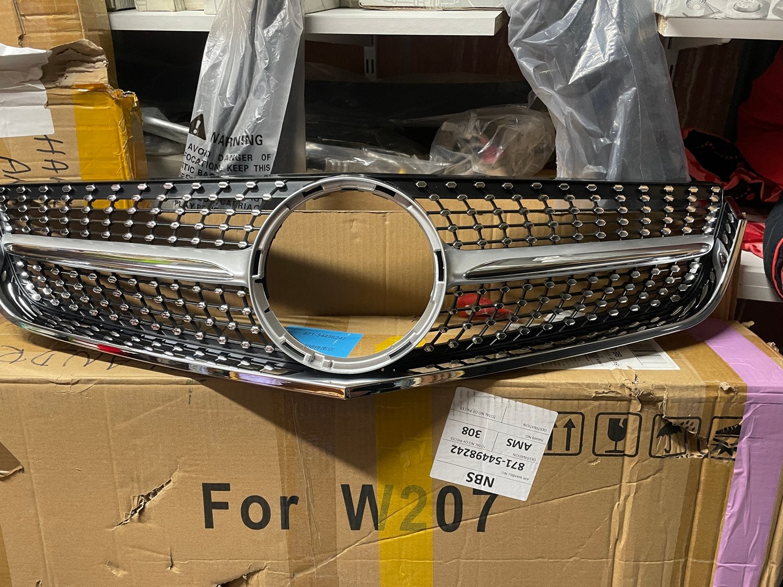 Mercedes e diamond grill w207, Voor, Mercedes-Benz, Nieuw, Ophalen of Verzenden
