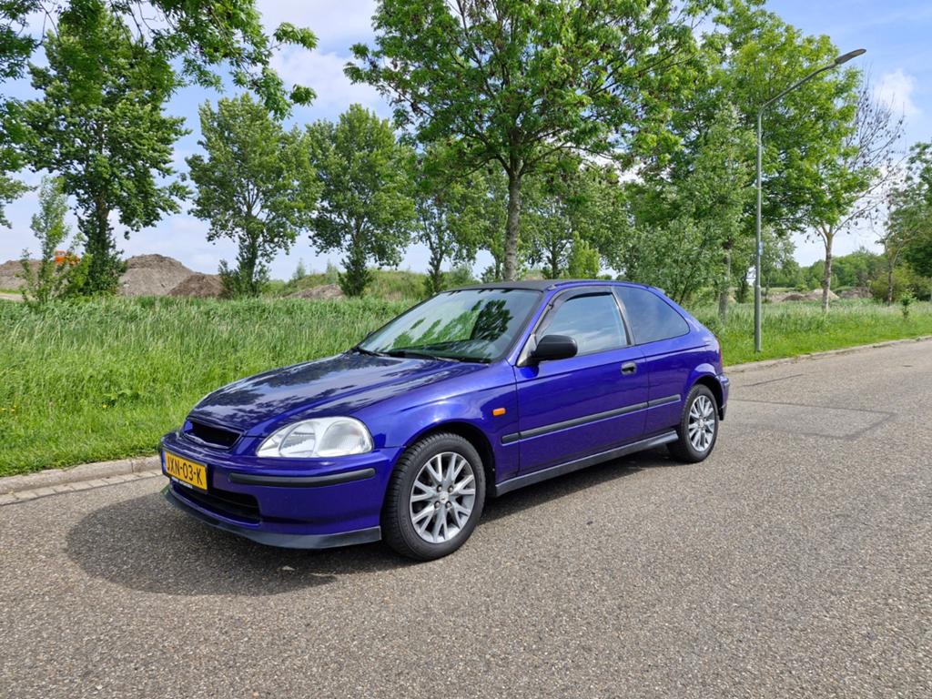 Honda Civic 1.4i Automaat met Airco !, Auto's, Honda, 4 cilinders, Blauw, Bedrijf, Geïmporteerd