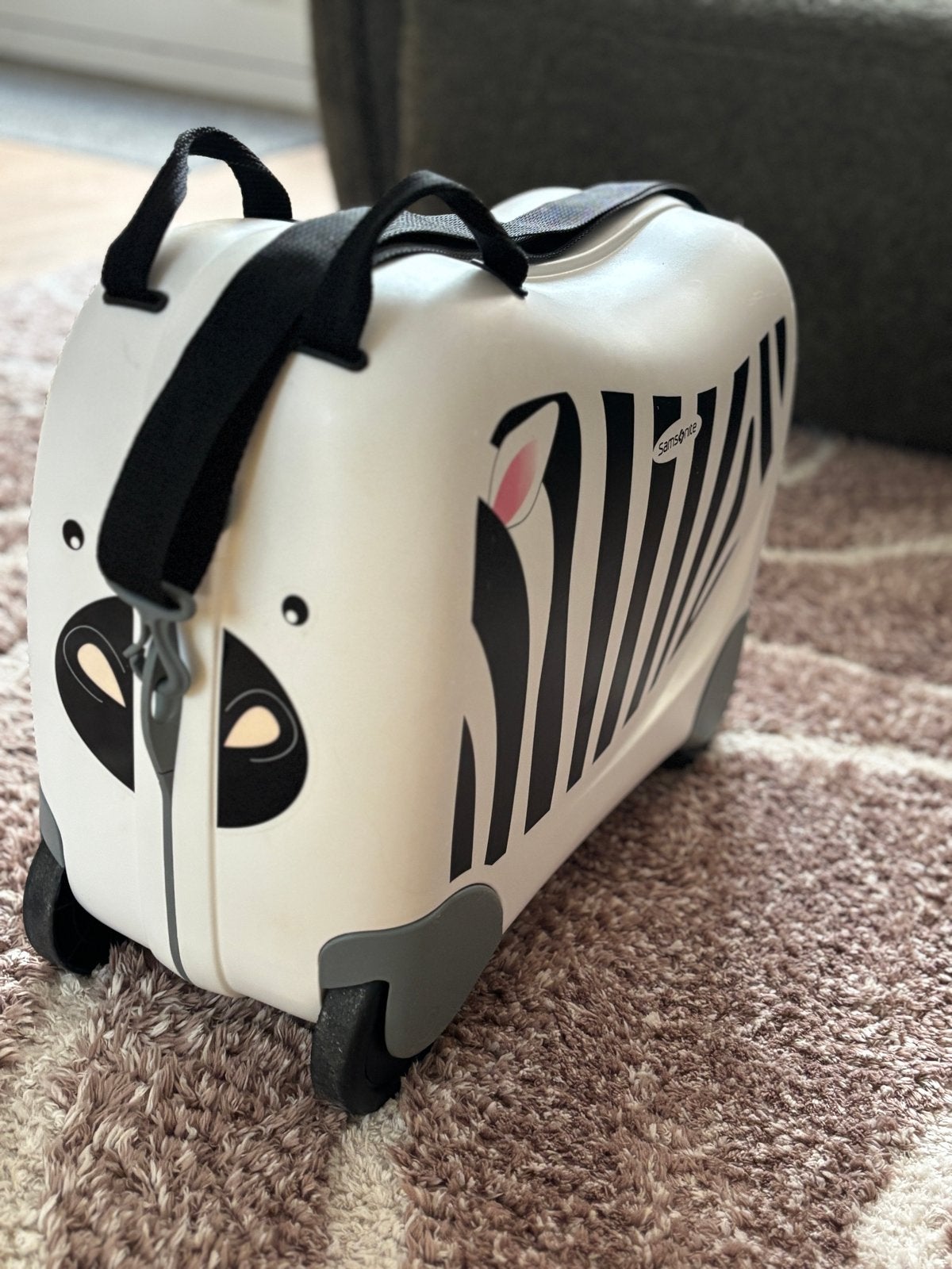 Samsonite Dream Rider Zebra Kinderkoffer, Sieraden, Tassen en Uiterlijk, Koffers, Gebruikt, Hard kunststof, Minder dan 50 cm, Minder dan 35 cm