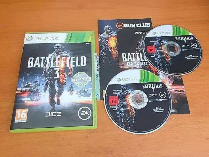 Xbox 360 | Battlefield 3 | 2disc, Spelcomputers en Games, Games | Xbox 360, Gebruikt, Vanaf 18 jaar, Shooter, 1 speler
