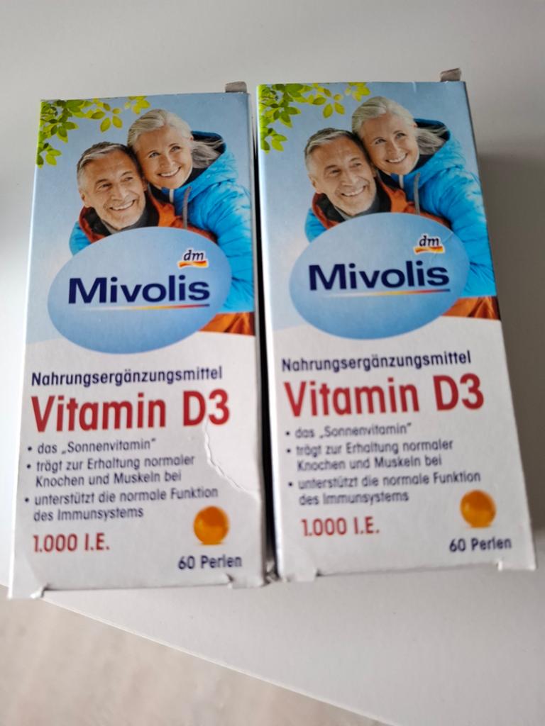 Mivolis Vitamine D3 - 1000 I.E. - 60 parels (2 stuks), Ophalen of Verzenden