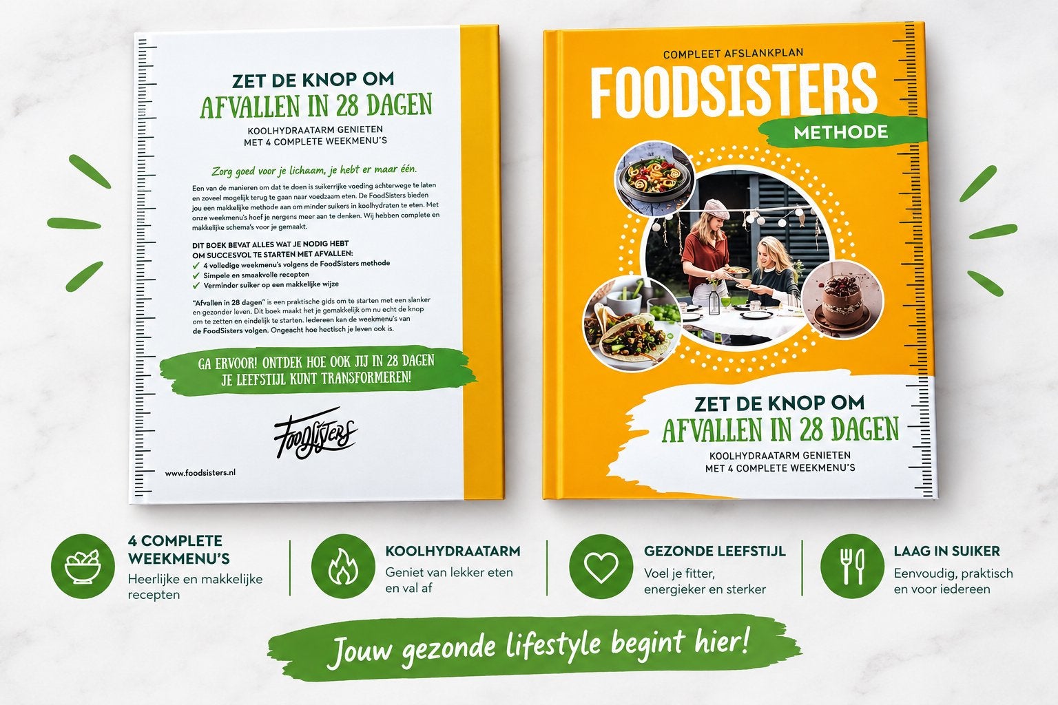 Foodsisters Methode: Afvallen in 28 Dagen - Koolhydraatarm, Boeken, Verzenden, Nieuw, Dieet en Voeding