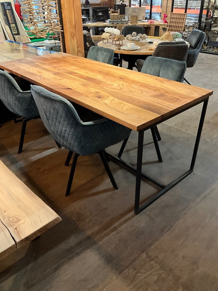 Nieuwe Iepen Houten Tafel, Rechthoekig, Nieuw, 200 cm of meer, 50 tot 100 cm