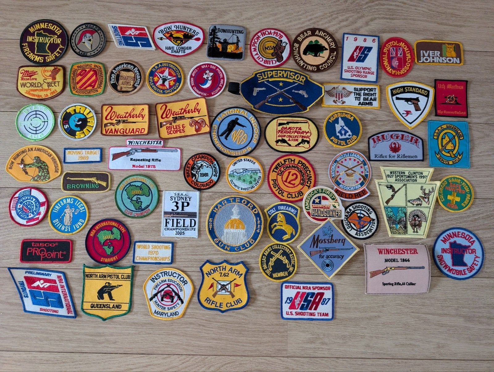 flinke partij usa patches en emblemen – schietsport en jacht, Verzamelen, Ophalen of Verzenden, Amerika, Embleem of Badge